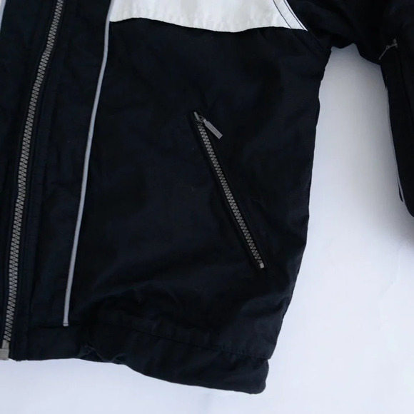 Vintage Descente Black & White Zip Up Winter /  Snowmobile Jacket Size 6 - Picture 6 of 16